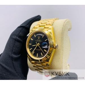 Rolex Day-Date 40 mm Yellow Gold black Dial (код 277) Дубликат LUX