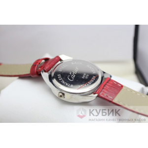 CARTIER QUARTZ красный ремень (код 376) CARTIER QUARTZ красный ремень (код 376)
