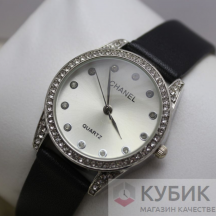 CHANEL QUARTZ чёрный ремнь (код 089)