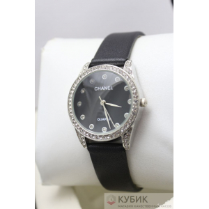 CHANEL QUARTZ черный ремень (код 093)